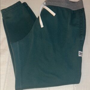 ❌Sold❌Under Armour Dark Green Joggers with Gray Waistband
